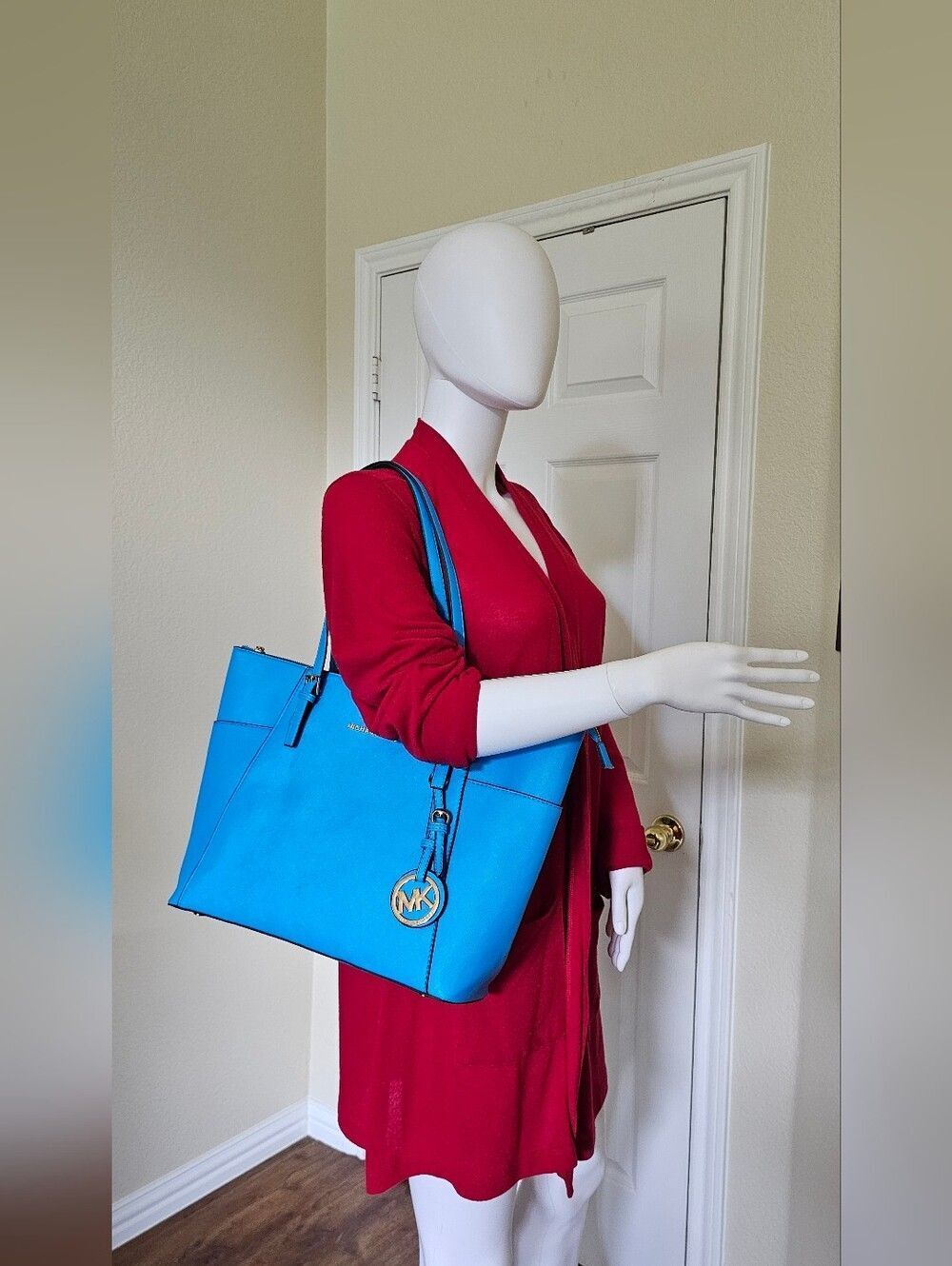 Michael Kors Turquoise Blue Tote